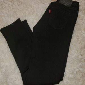 Girls Black Levi Skinny Jeans